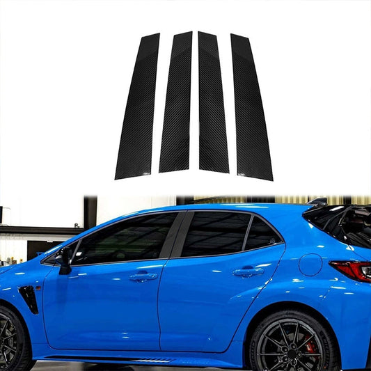 2023-2025 Toyota Corolla GR Dry Carbon Fiber B-Pillar Trim | Custom Carbon Fiber Center Pillar Panel