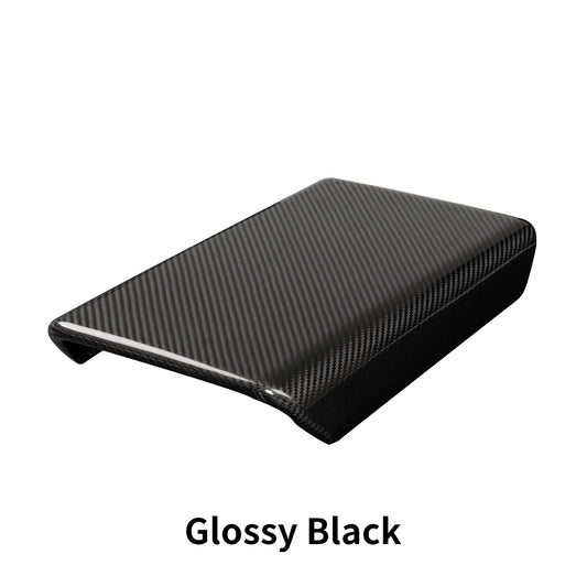 Create Carbon Dry Carbon Fiber Center Console Armrest Cover for Tesla Model Y Juniper 2025+