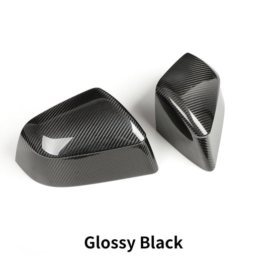 Create Carbon Dry Carbon Fiber Side Mirror Covers for Tesla Model Y Juniper 2025+ (Standard, Long Range & Performance)