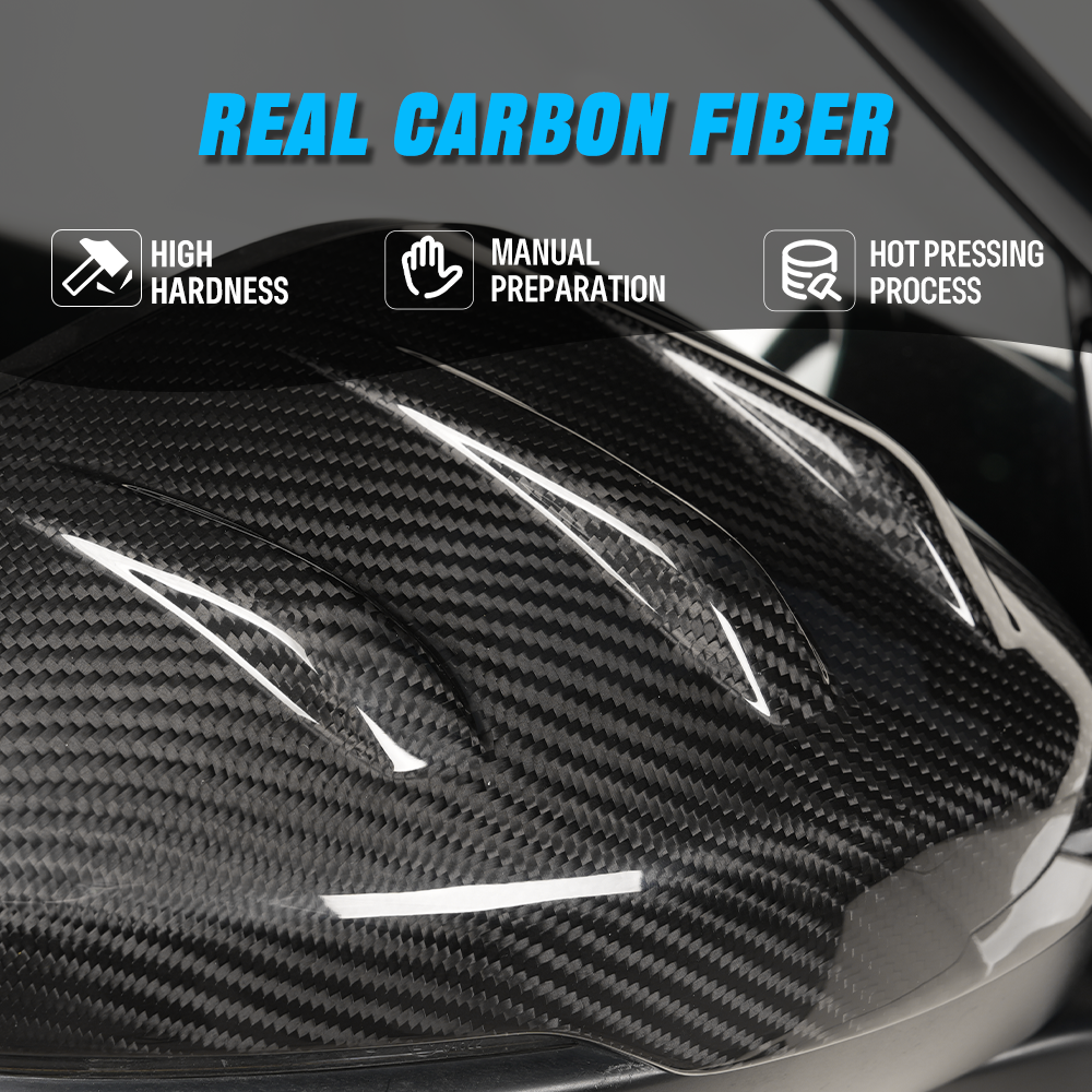 Dry Carbon Fiber Side Mirror Covers Caps For Honda Prelude BF1 2026