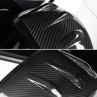 Create Carbon Dry Carbon Fiber Side Mirror Cap Covers for Honda Civic 11th Gen & Type R FL5