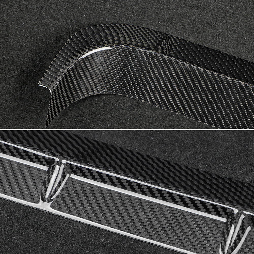 Create Carbon Dry Carbon Fiber Rear Exhaust Trim Cover for Honda Civic Type R FL5