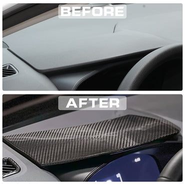 Create Carbon Carbon Fiber Dashboard Cover for 2023-2025 Toyota Corolla GR | Dry Carbon Fiber Instrument Cluster Sunshade Cover