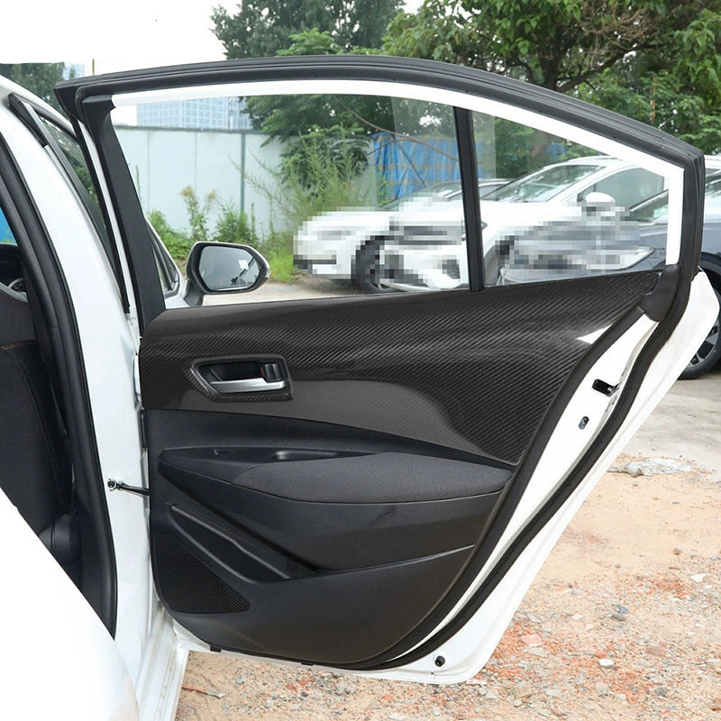 Create Carbon Carbon Fiber Rear Door Panels for 2023-2025 Toyota Corolla GR | Dry Carbon Fiber Rear Door Handle Panels