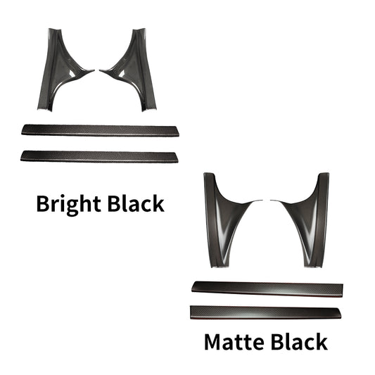 Create Carbon Dry Carbon Fiber Door Sill Protectors for Honda Civic 11th Gen & Type R FL5