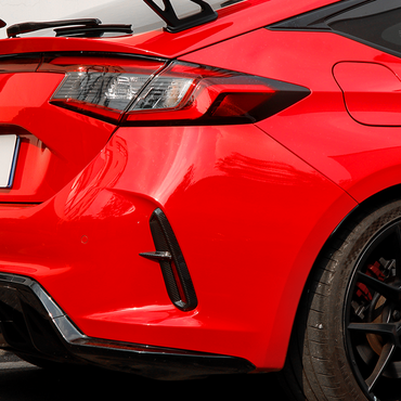 Create Carbon Carbon Fiber Rear Bumper Diffuser Spoiler Set (2PCS) for HONDA CIVIC Type R FL5