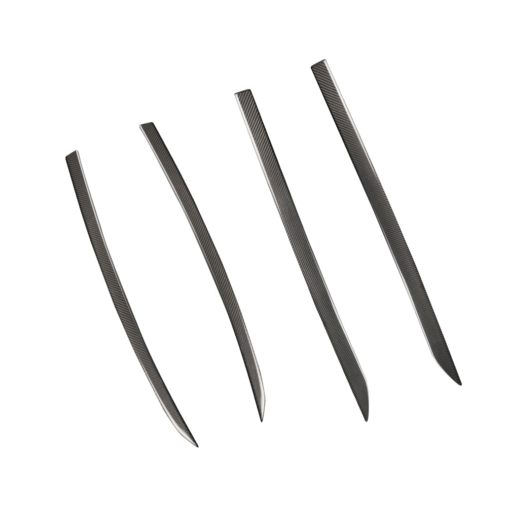 Create Carbon Dry Carbon Fiber Window Molding Frame Trim Cover Set (4PCS) for Nissan Z 400Z RZ34 Fairlady Z 2023-2026+