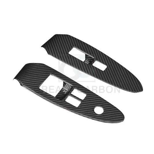 Create Carbon Dry Carbon Fiber Interior Door Window Lift Switch Panel Cover for Nissan Z RZ34