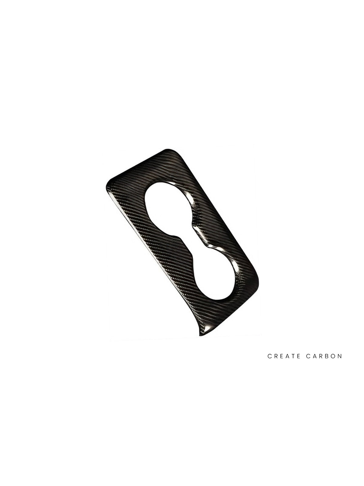 Rear Cup Holder Cover for Honda Civic Type R FL5 in dry carbon fiber