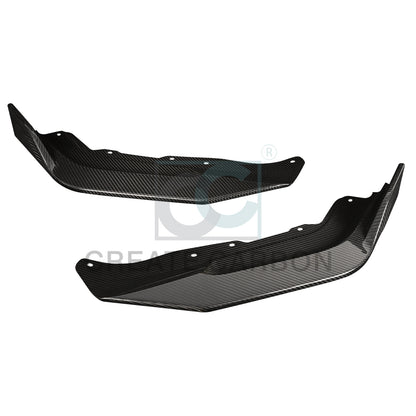 Create Carbon Dry Carbon Fiber Front Bumper Lip 2PCS for Honda Civic Type R FL5 2023+