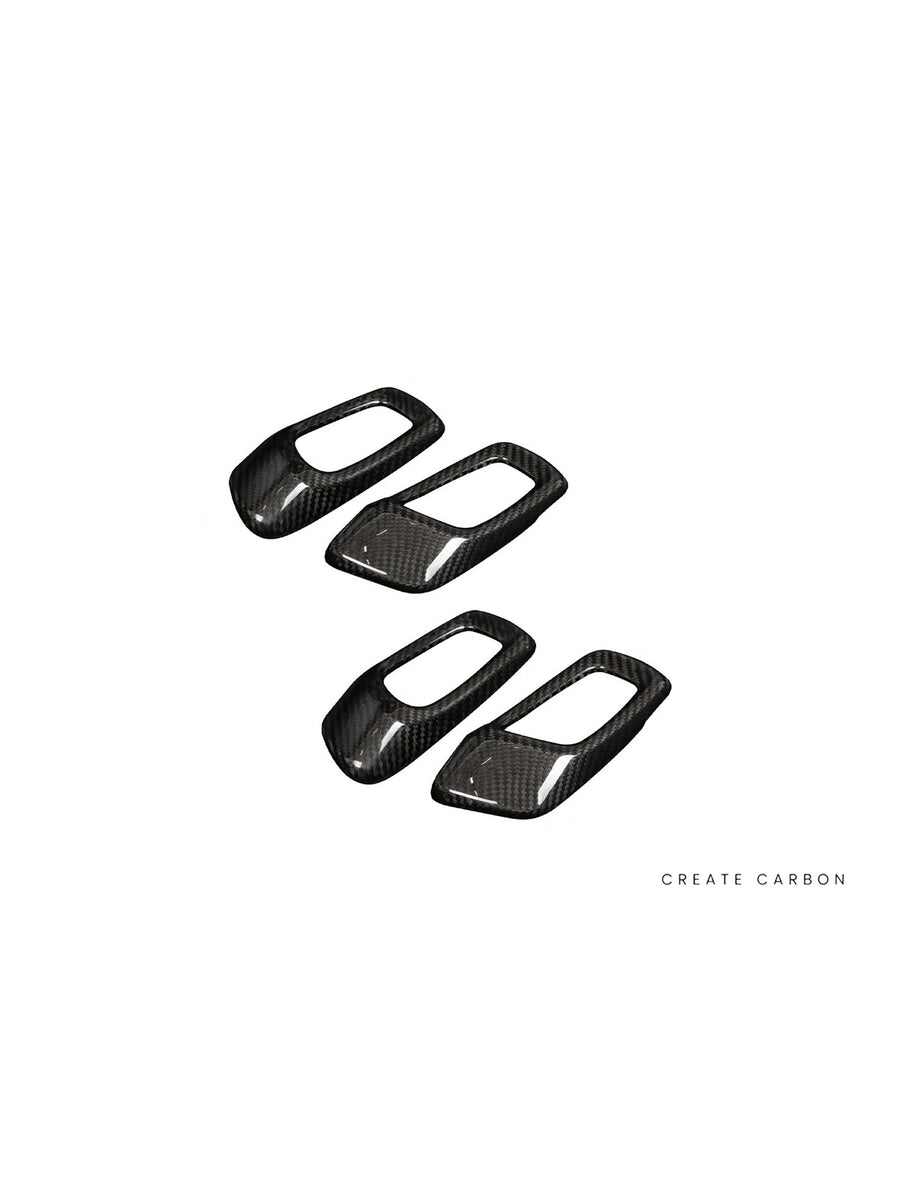 CREATE CARBON | Honda Civic Type R FL5 Inner Door Handle Covers, 4-Piece Set – Dry Carbon Fiber