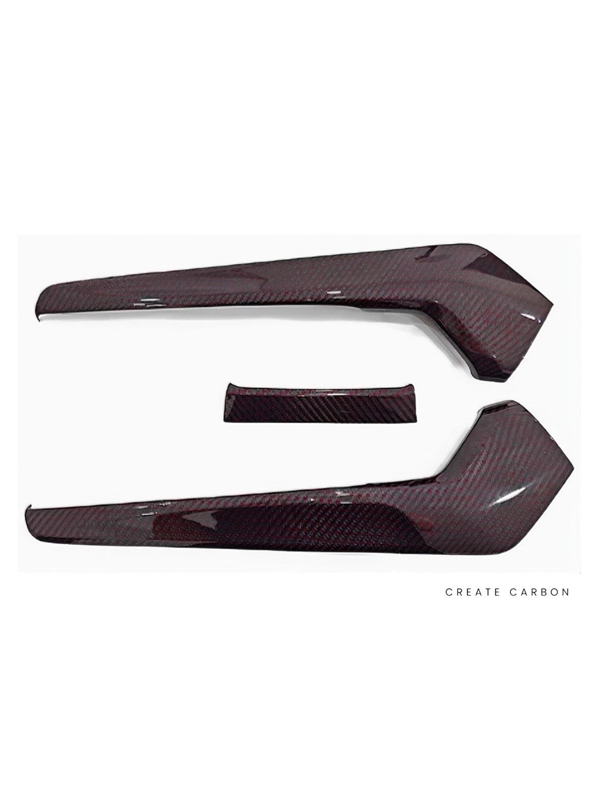Center Console Side Trim, 3-Piece Set for Honda Civic Type R FL5, additional product view 4