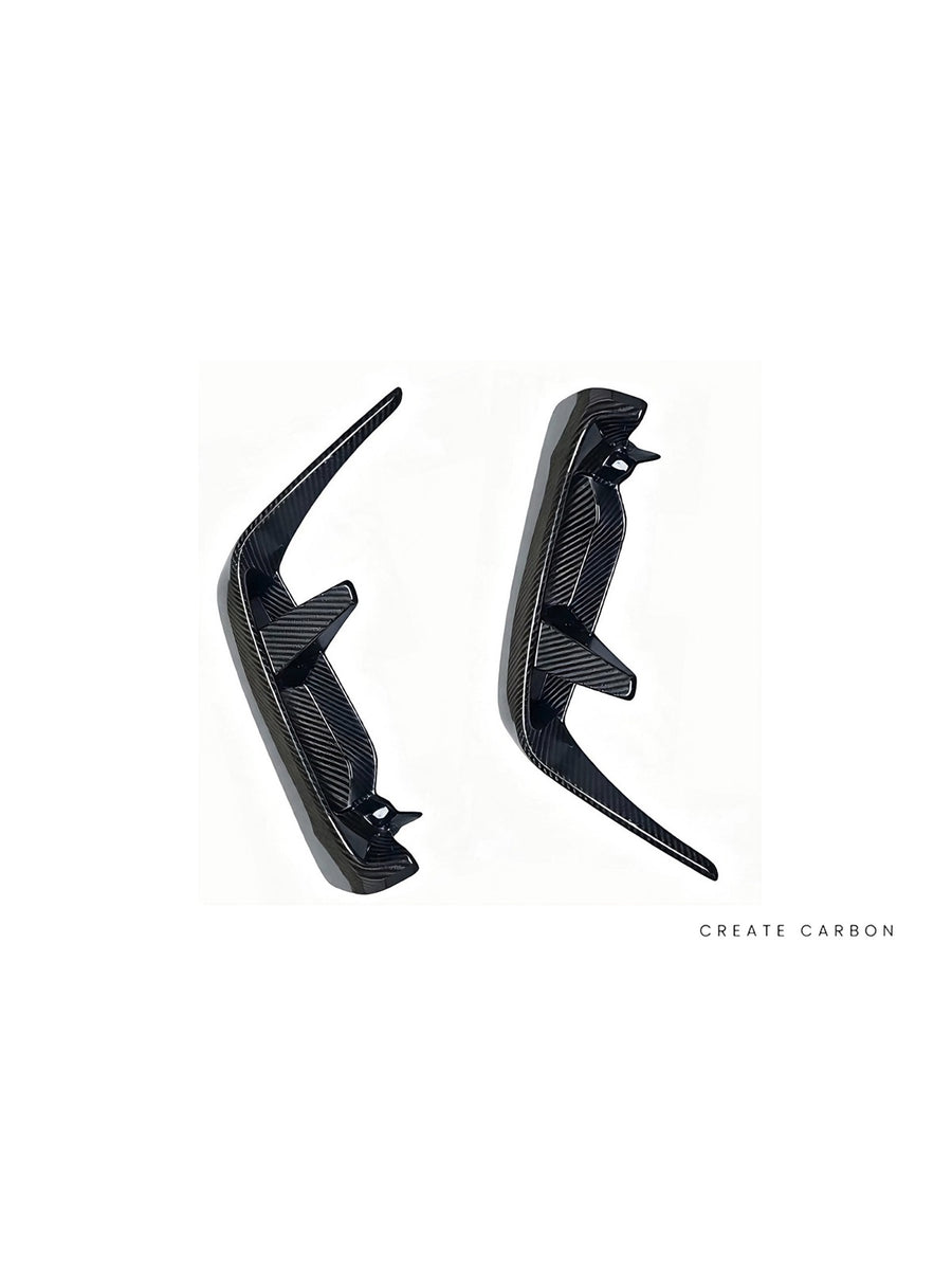 CREATE CARBON | Honda Civic Type R FL5 Front Duct Covers, 2-Piece Set – Dry Carbon Fiber
