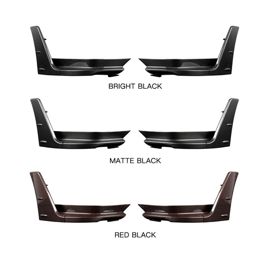 Create Carbon Dry Carbon Fiber Rear Bumper Splitters for HONDA CIVIC Type R FL5 2023-2025+