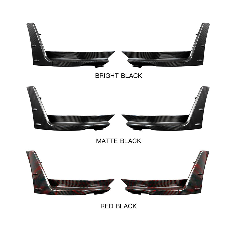 CREATE CARBON | Honda Civic Type R FL5 Rear Bumper Splitters – Dry Carbon Fiber