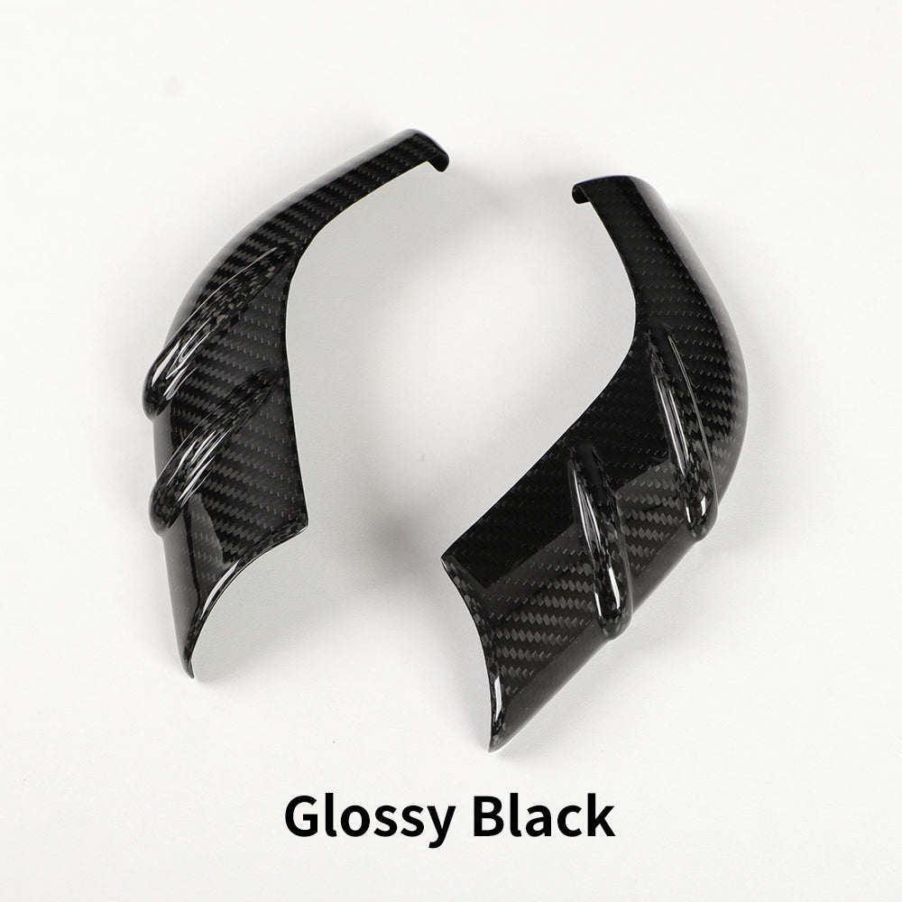 Create Carbon Premium Dry Carbon Fiber Side Mirror Strip Cover Set for Tesla Model Y Juniper 2025+