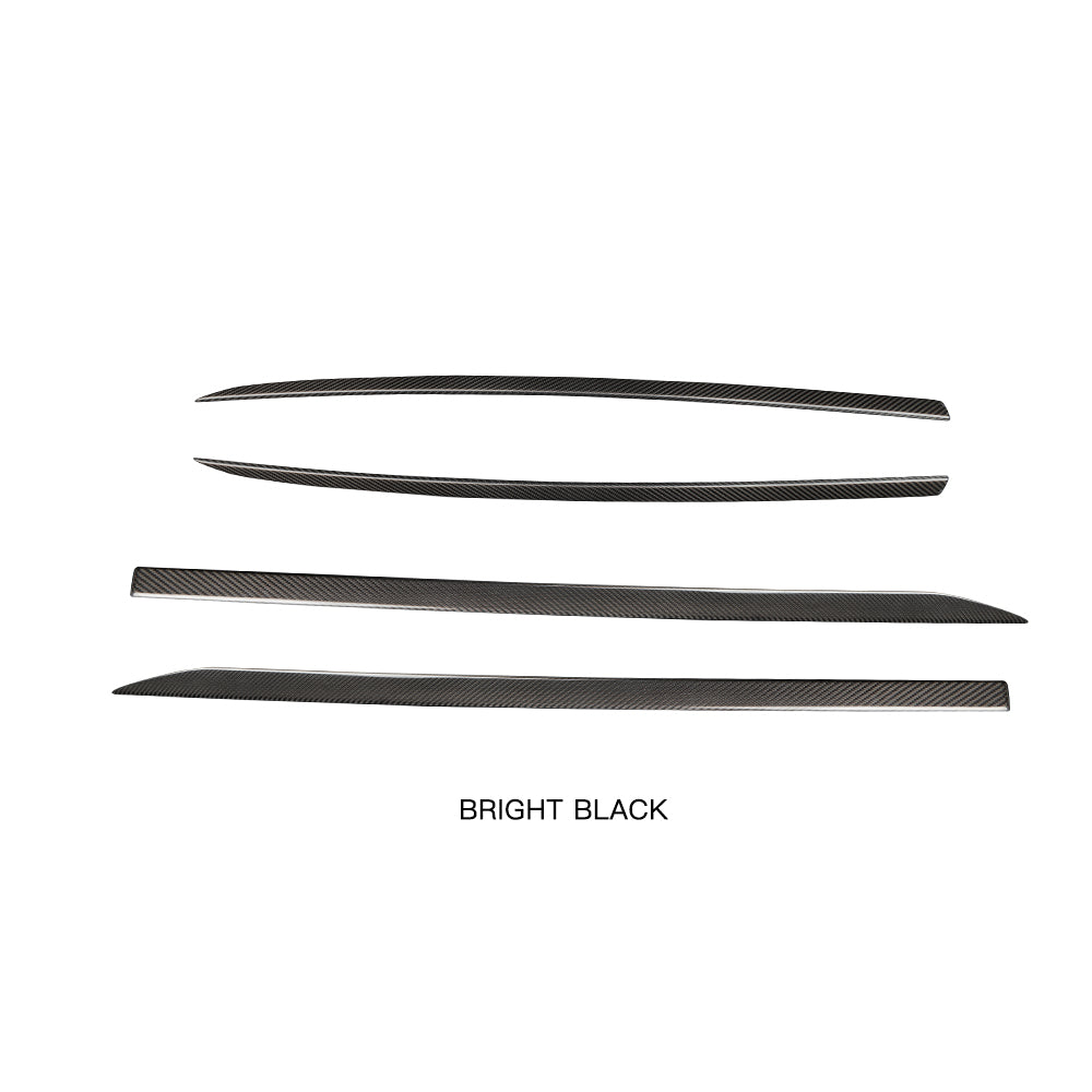 Create Carbon Dry Carbon Fiber Window Molding Frame Trim Cover Set (4PCS) for Nissan Z 400Z RZ34 Fairlady Z 2023-2026+