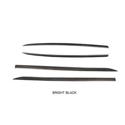 Create Carbon Dry Carbon Fiber Window Molding Frame Trim Cover Set (4PCS) for Nissan Z 400Z RZ34 Fairlady Z 2023-2026+