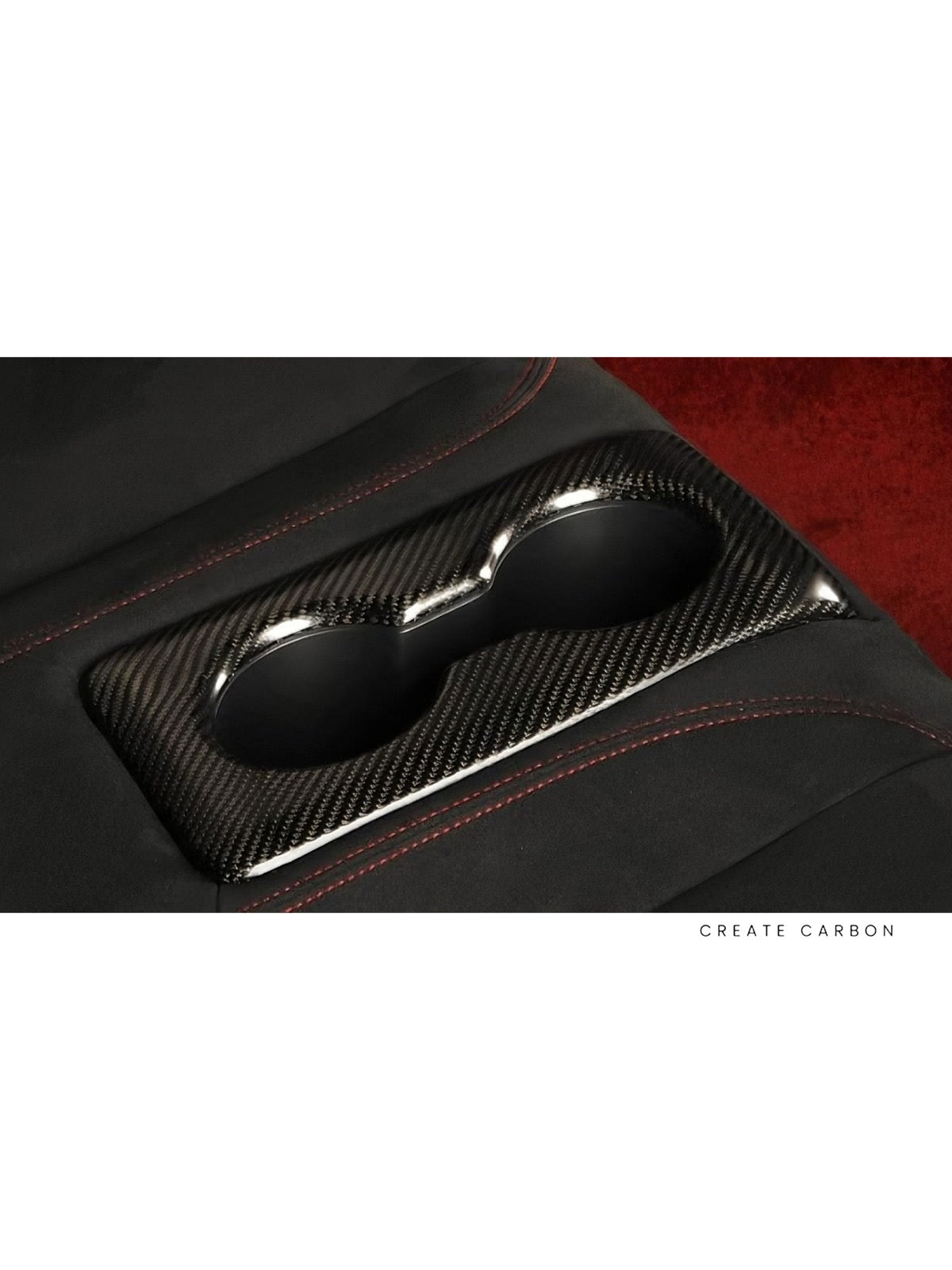 Rear Cup Holder Cover for Honda Civic Type R FL5, additional product view 3