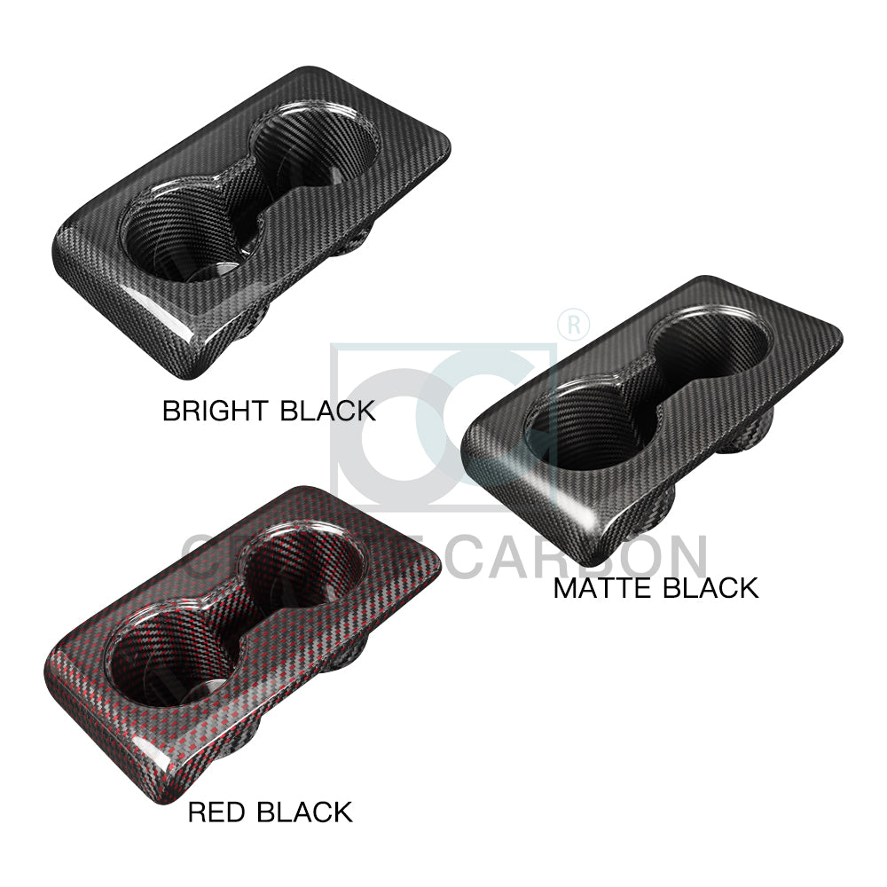 Create Carbon Dry Carbon Fiber Rear Cup Holder Replacement for HONDA CIVIC Type R FL5