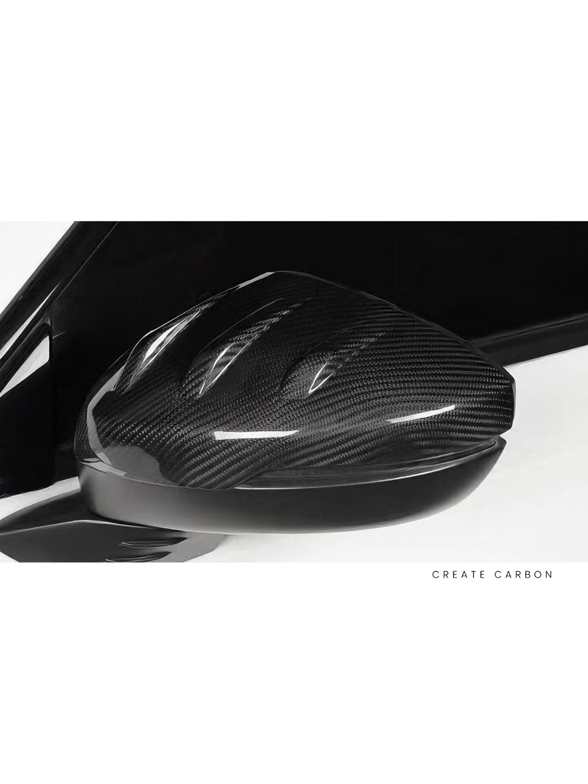 Dry carbon fiber mirror cap cover finish