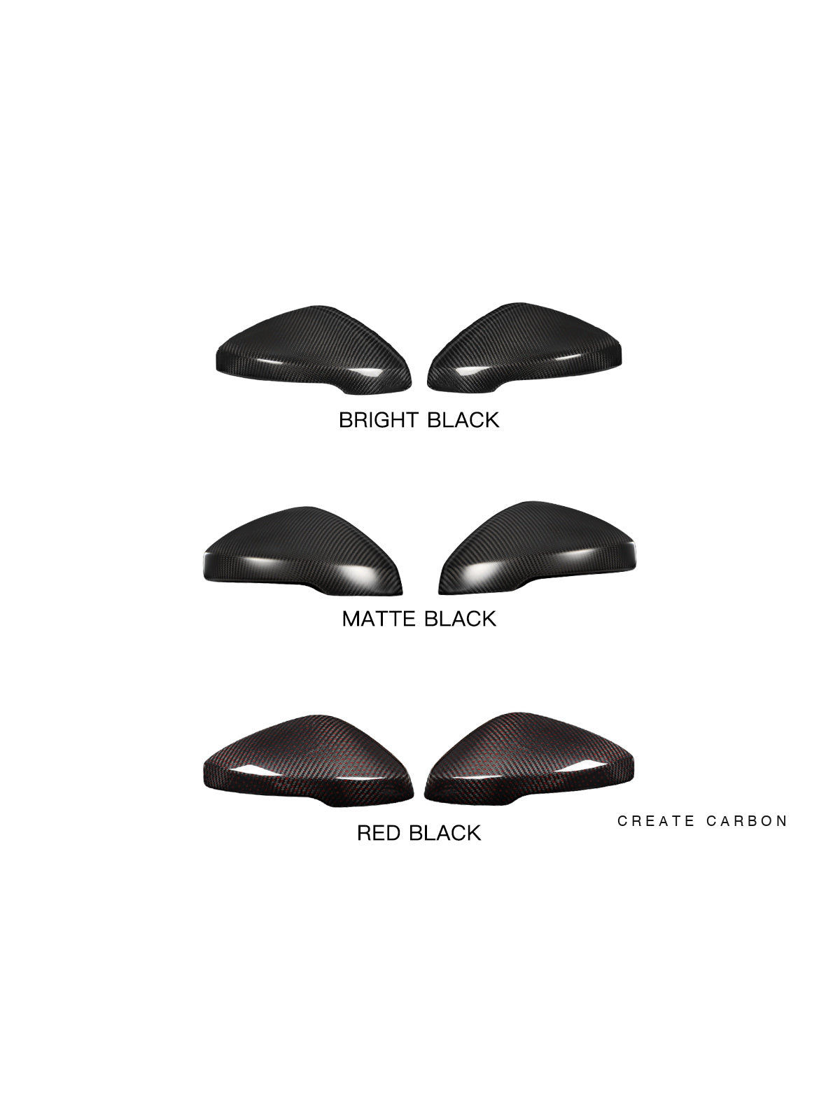 2024–2025 Acura Integra Type S DE5 carbon fiber mirror cap covers – detail view