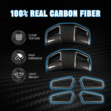 Create Carbon Dry Carbon Fiber Seat Back Trim Covers for Honda Civic 11th Gen & Type R FL5