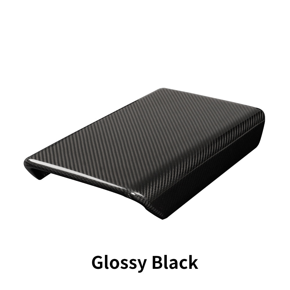 Create Carbon Dry Carbon Fiber Center Console Armrest Cover for Tesla Model Y Juniper 2025+