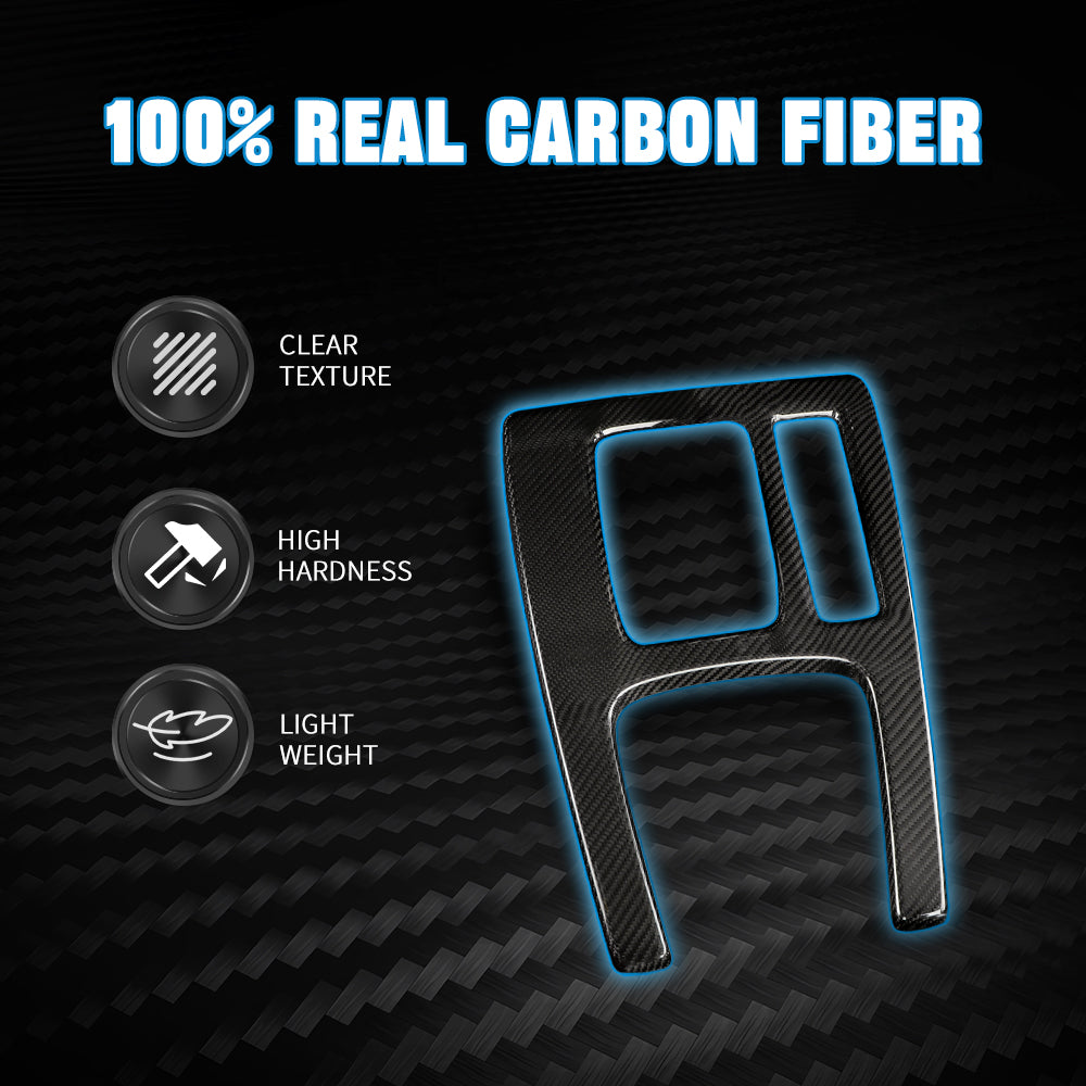 CREATE CARBON Dry Carbon Fiber Center Console Gear Shift Panel Cover for Honda Civic FL & Civic Type R FL5 RHD