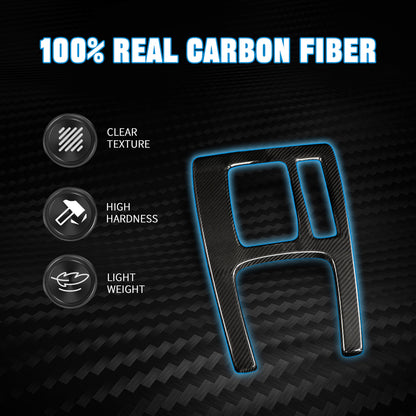 CREATE CARBON Dry Carbon Fiber Center Console Gear Shift Panel Cover for Honda Civic FL & Civic Type R FL5 RHD