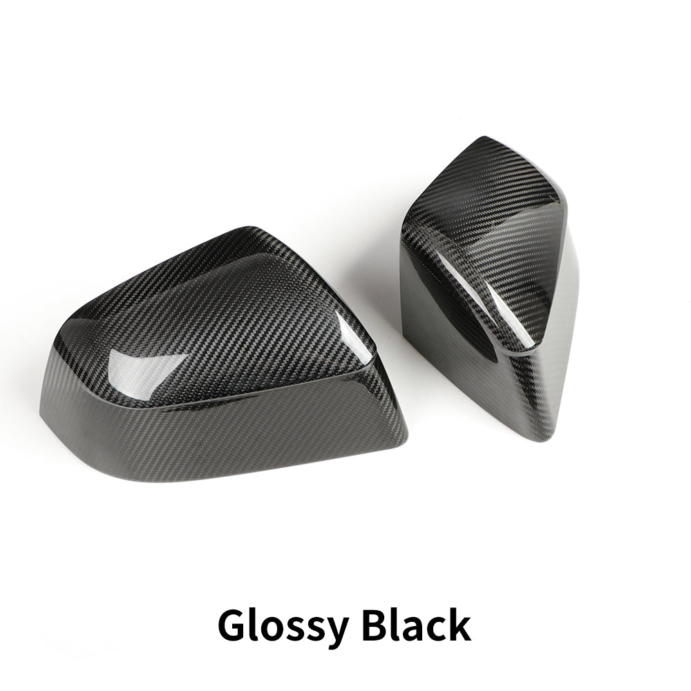Create Carbon Dry Carbon Fiber Side Mirror Covers for Tesla Model Y Juniper 2025+ (Standard, Long Range & Performance)
