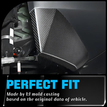 Create Carbon Carbon Fiber Mud Flaps Guards Fit for Tesla Cybertruck (2024 2025 2026) Front Bumper Protection