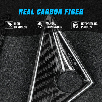 Create Carbon Dry Carbon Fiber Side Camera Covers for Tesla Cybertruck 2024-2026+