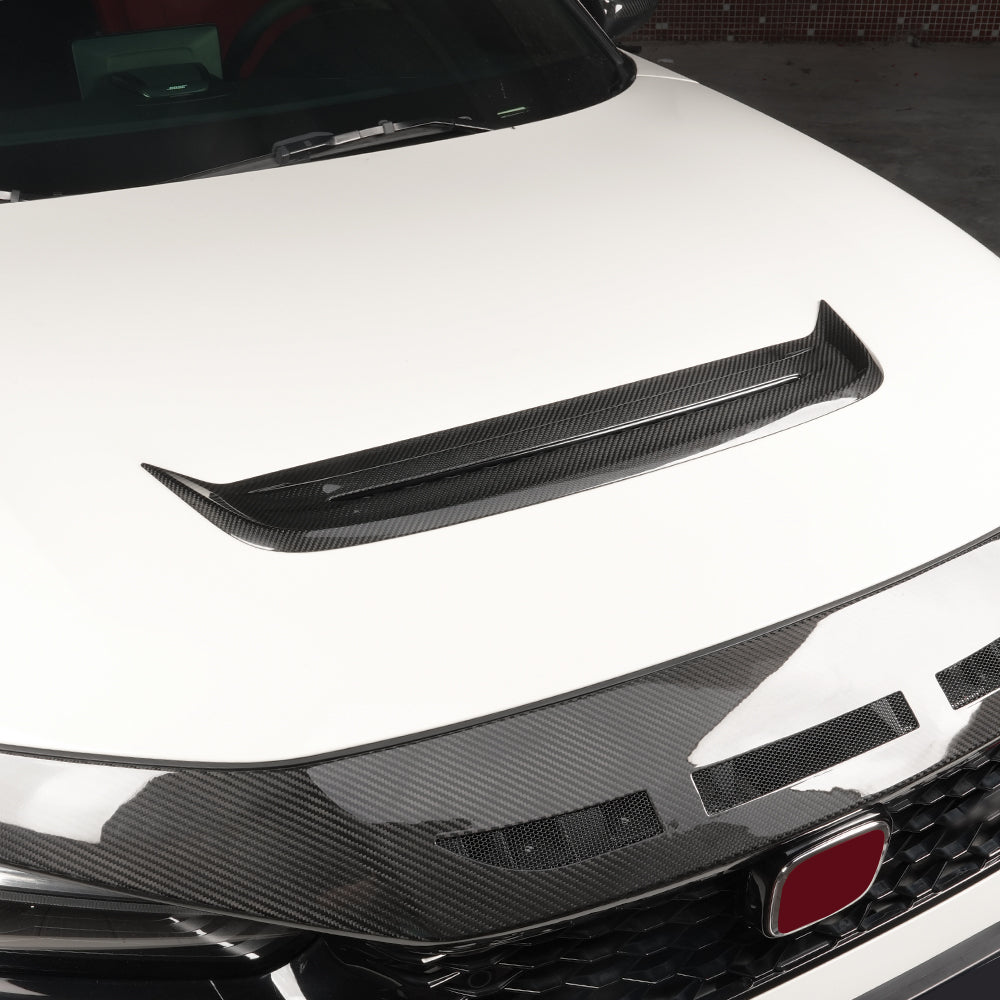Create Carbon Dry Carbon Fiber Hood Vent Grille for Honda Civic Type R FL5 2023-2026+