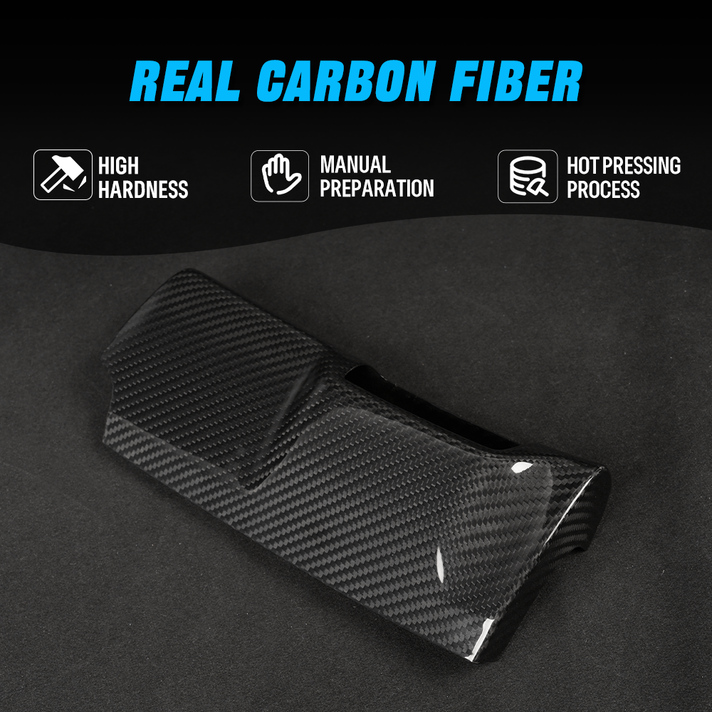 Real Dry Carbon Fiber Headlight Switch Panel Cover for Hyundai Elantra N 2022+ Interior Trim (LHD