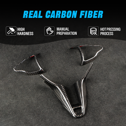 Create Carbon Dry Carbon Fiber Steering Wheel Panel Cover for Hyundai Elantra N 2022+