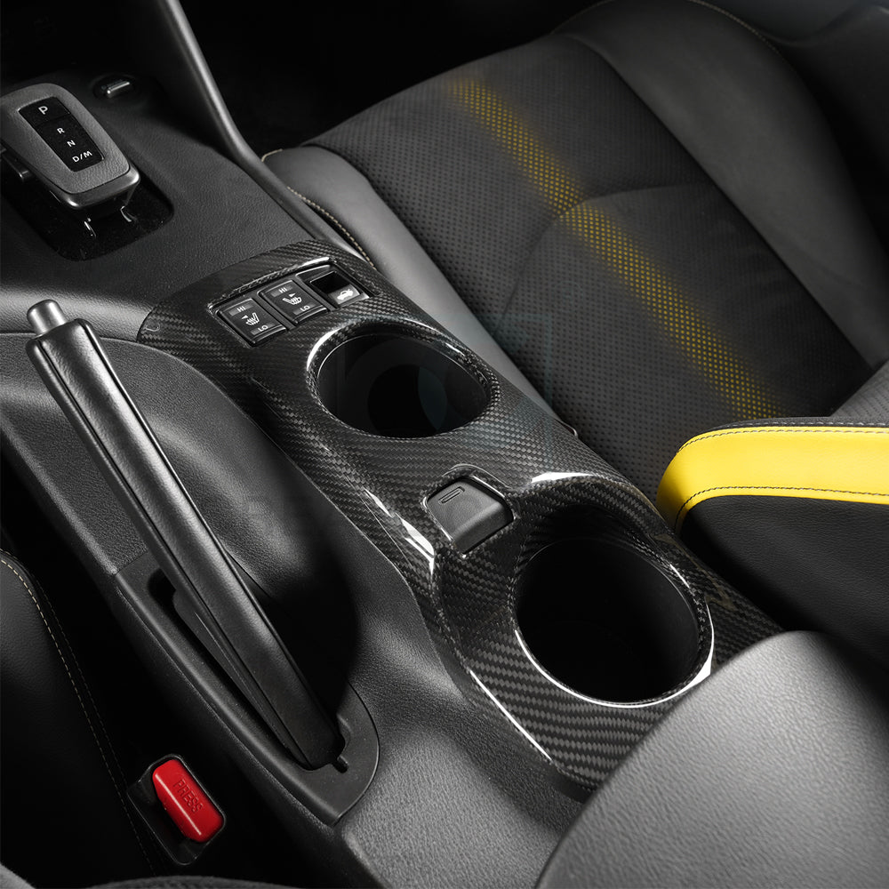 Create Carbon Dry Carbon Fiber Center Console Cup Holder Insert for Nissan Z RZ34 400Z Fairlady Z 2023-2026+