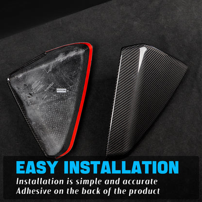 Create Carbon Dry Carbon Fiber Door Side Rearview Mirror Cover Caps for Tesla Cybertruck 2024-2026+