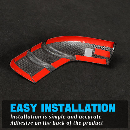 Create Carbon Premium Dry Carbon Fiber Side Mirror Strip Cover Set for Tesla Model Y Juniper 2025+