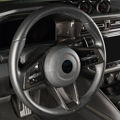 Create Carbon Dry Carbon Fiber Steering Wheel Cover for Nissan Z RZ34 Fairlady Z 2023-2026+
