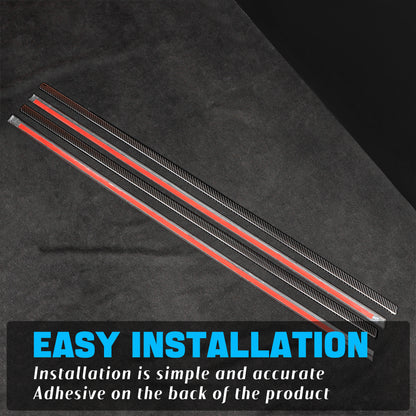 Create Carbon 4pcs Dry Carbon Fiber Window Molding Trim Covers For Tesla Cybertruck 2024+