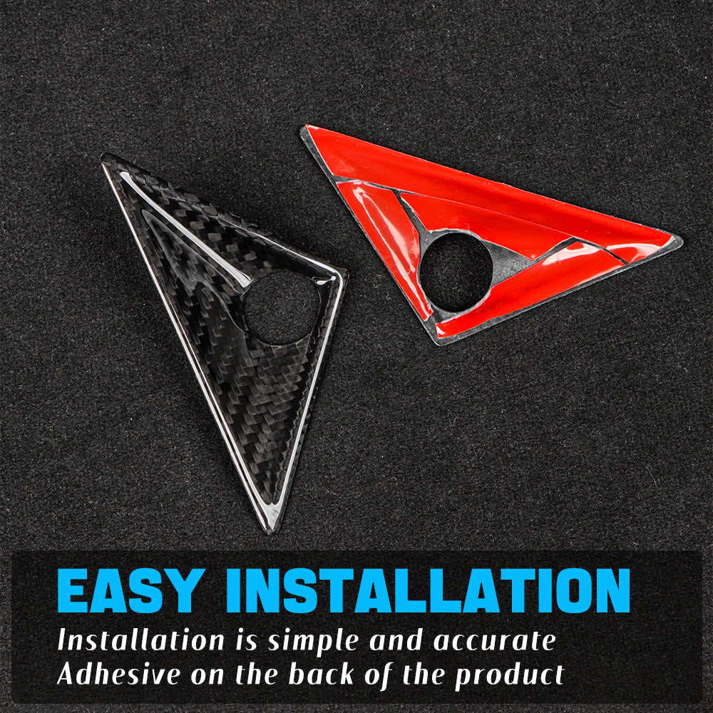Create Carbon Dry Carbon Fiber Side Camera Covers for Tesla Cybertruck 2024-2026+