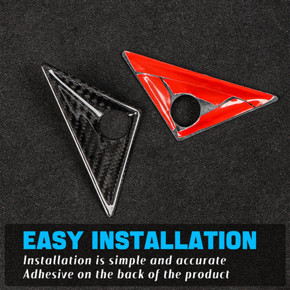 Create Carbon Dry Carbon Fiber Side Camera Covers for Tesla Cybertruck 2024-2026+