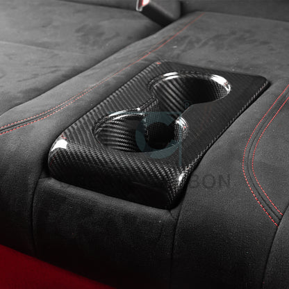 Create Carbon Dry Carbon Fiber Rear Cup Holder Replacement for HONDA CIVIC Type R FL5