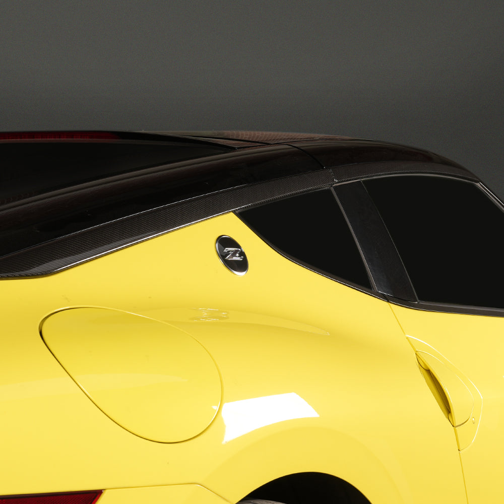 Create Carbon Dry Carbon Fiber Window Molding Frame Trim Cover Set (4PCS) for Nissan Z 400Z RZ34 Fairlady Z 2023-2026+