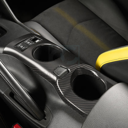 Create Carbon Dry Carbon Fiber Center Console Cup Holder Insert for Nissan Z RZ34 400Z Fairlady Z 2023-2026+