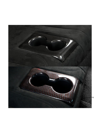Acura Integra Type S DE5 rear cup holder carbon trim – side angle
