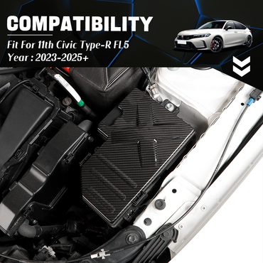 Create Carbon Dry Carbon Fiber Fuse Box Cover Trim for Honda Civic Type R FL5 (2023+)