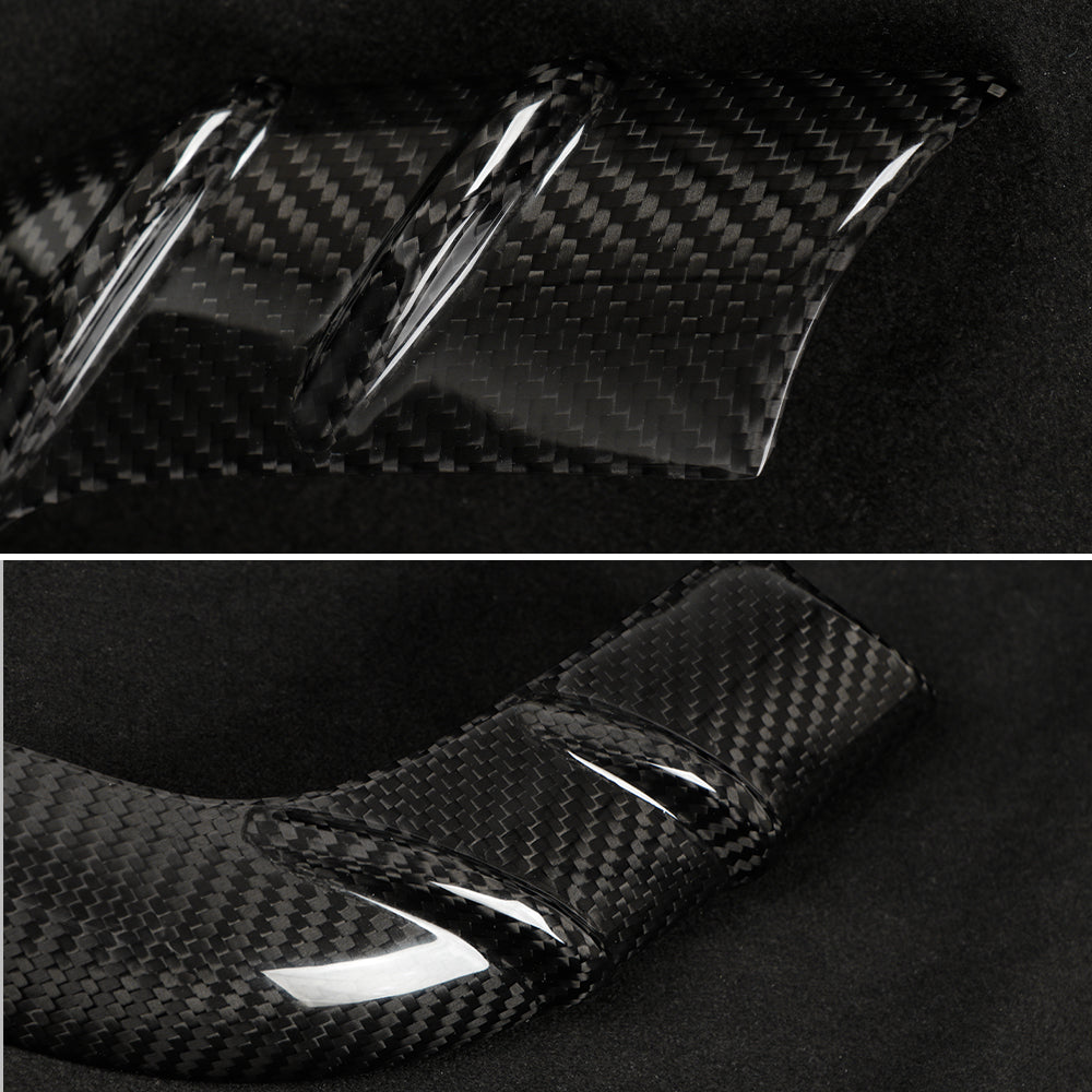 Create Carbon Premium Dry Carbon Fiber Side Mirror Strip Cover Set for Tesla Model Y Juniper 2025+