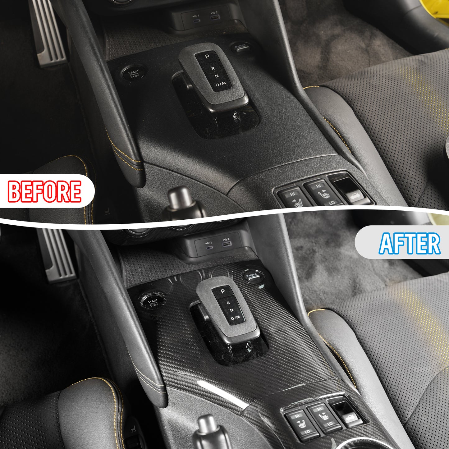 CREATE CARBON Dry Carbon Fiber Shifter Cover for Nissan Z RZ34 2023+
